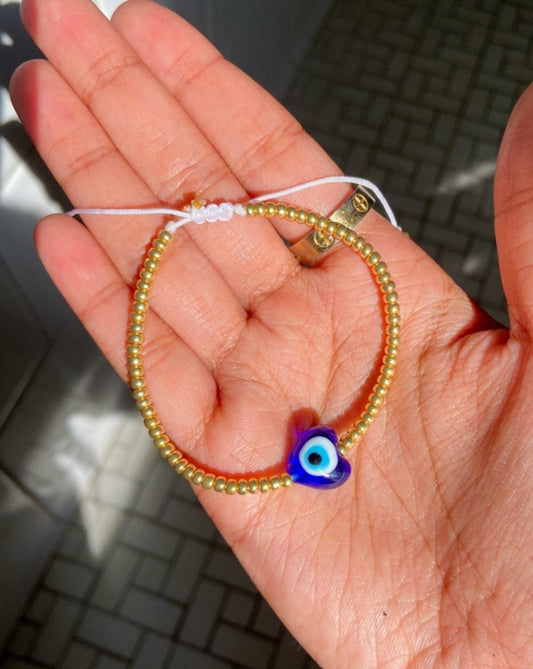 Evil Eye Heart Bracelet