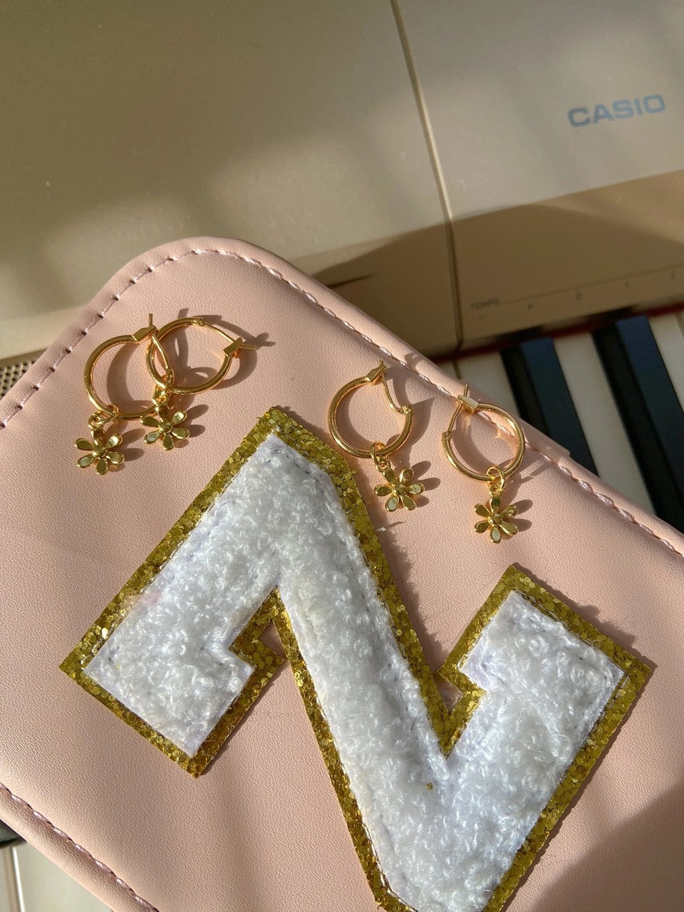 Gold Flower Earrings For Women