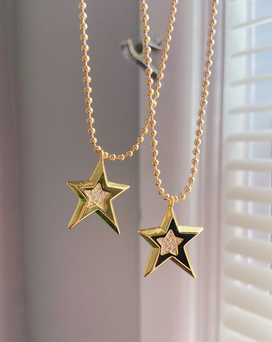 18k Gold Plated Star Necklace