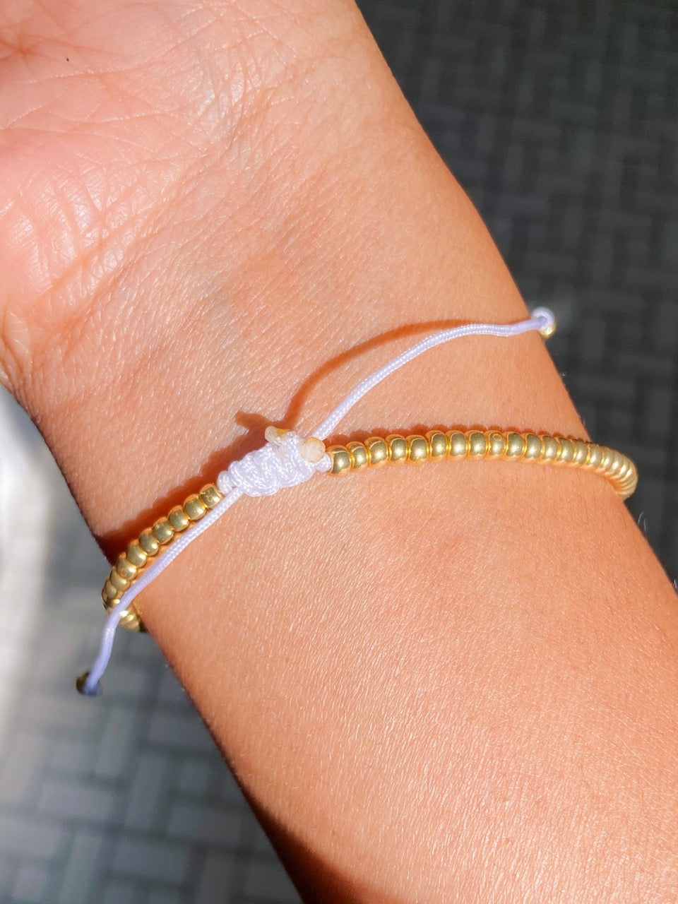 adjustable string bracelet