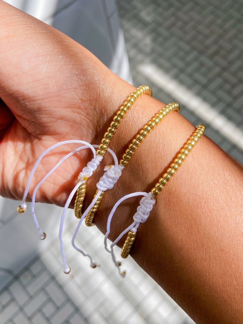 string bracelet stack